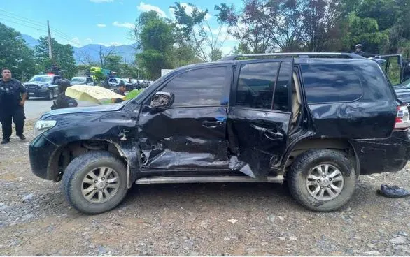 Zona comercial fronteriza de Las Champas, en la Panamericana entre Chiapas y La Mesilla, Guatemala, tras el enfrentamiento armado